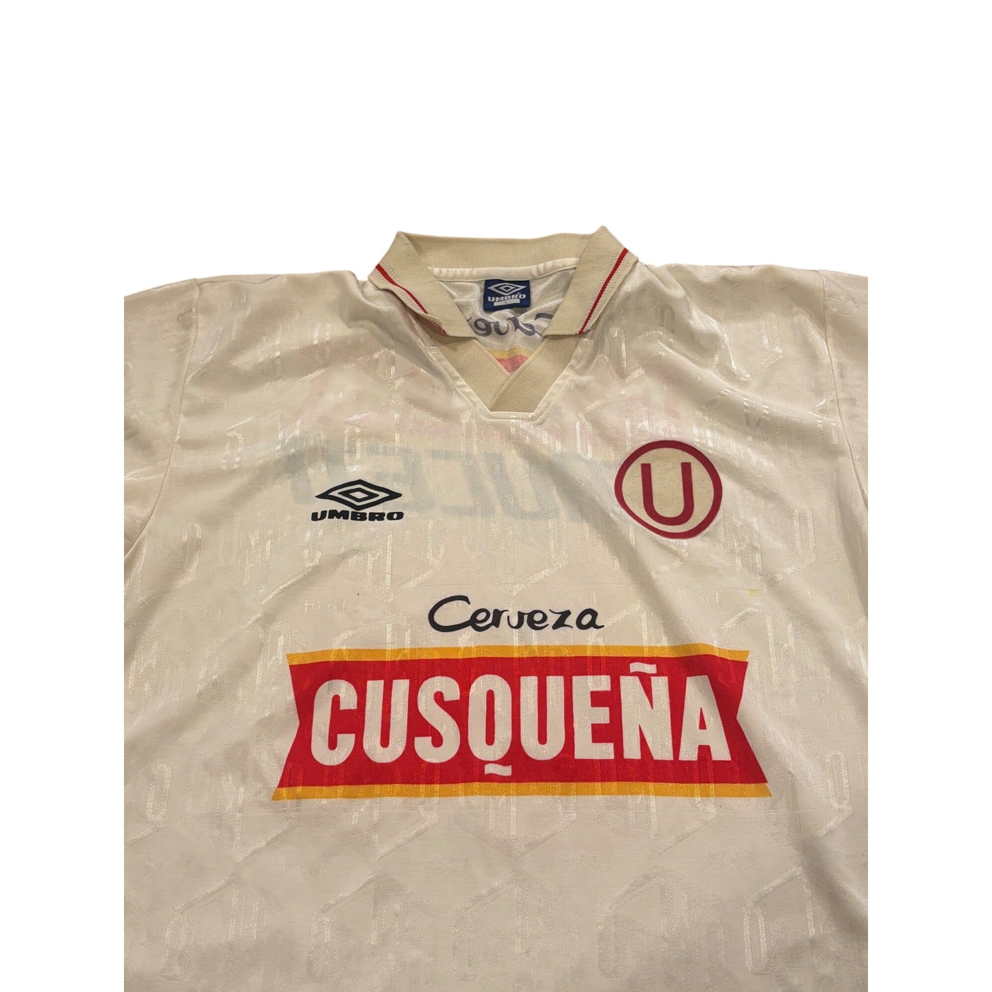 Rare 1996 Umbro Club Universitario de Deportes Peru Home Kit Soccer Jersey Large