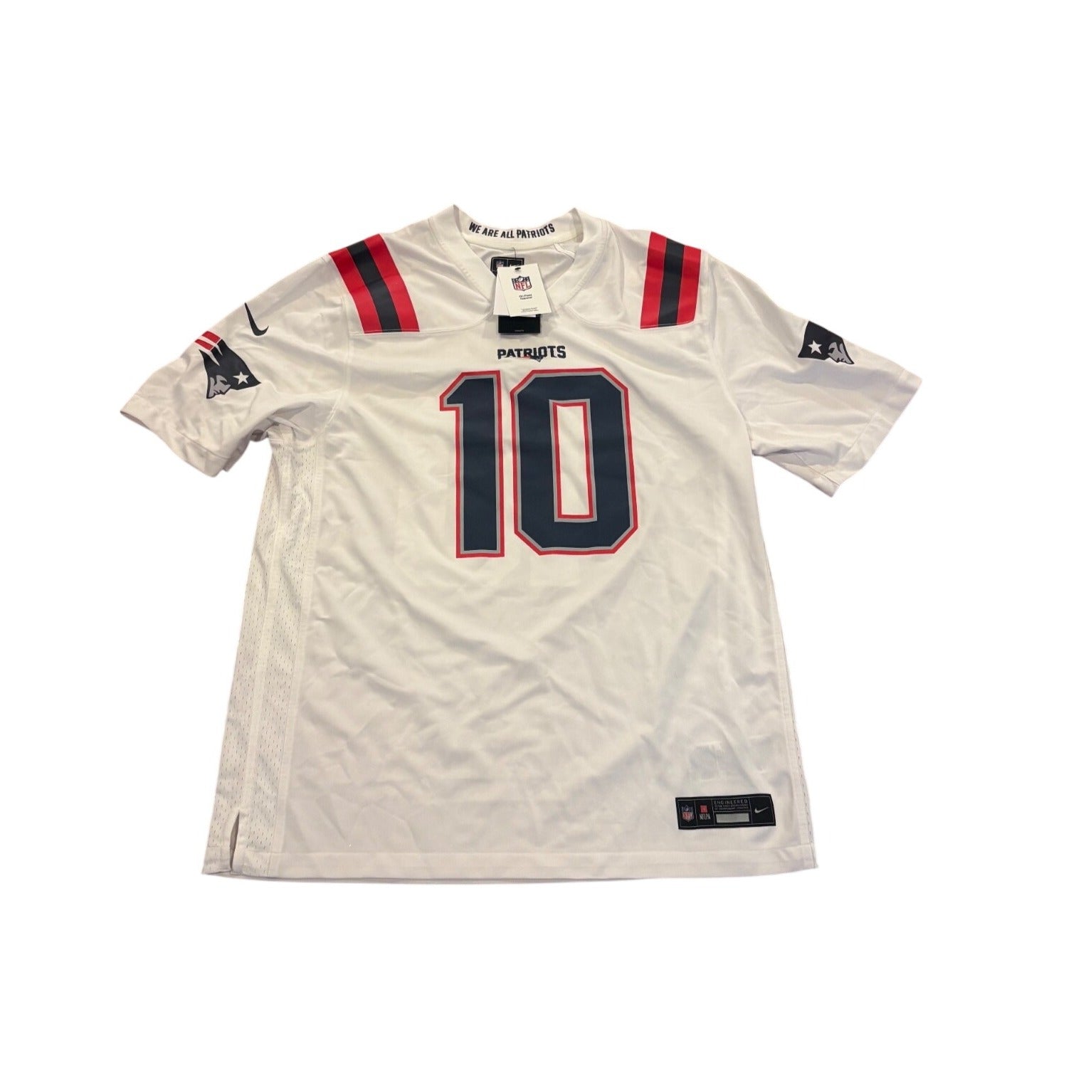 NWT Nike New England Patriots Drake Maye #10 White NFL Football Jersey Men's XL