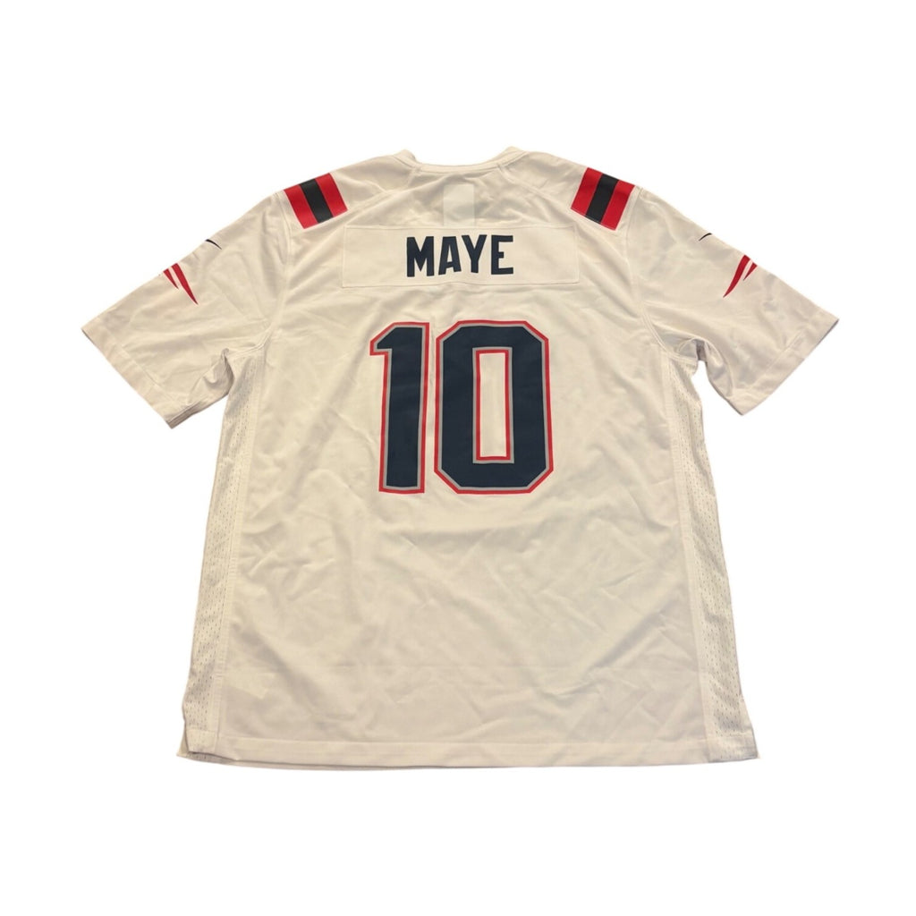 NWT Nike New England Patriots Drake Maye #10 White NFL Football Jersey Men's XL