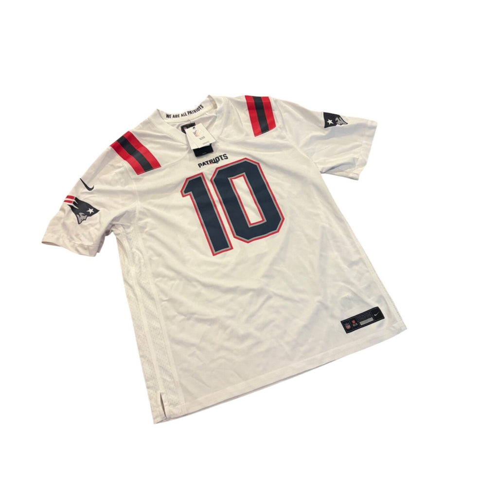 NWT Nike New England Patriots Drake Maye #10 White NFL Football Jersey Men's XL