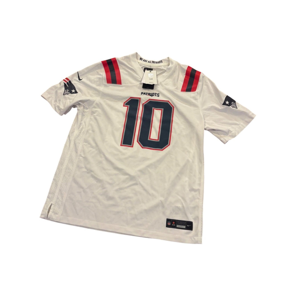 NWT Nike New England Patriots Drake Maye #10 White NFL Football Jersey Men's XL