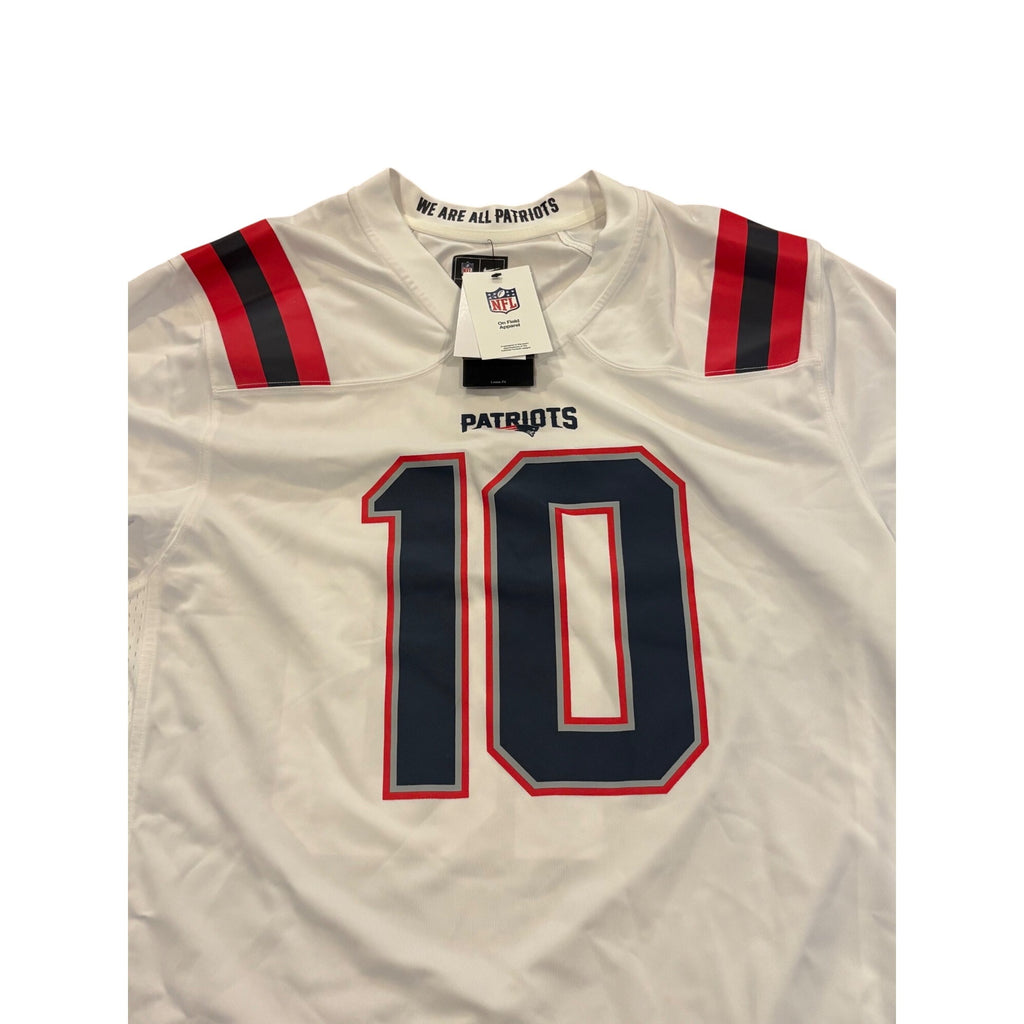 NWT Nike New England Patriots Drake Maye #10 White NFL Football Jersey Men's XL