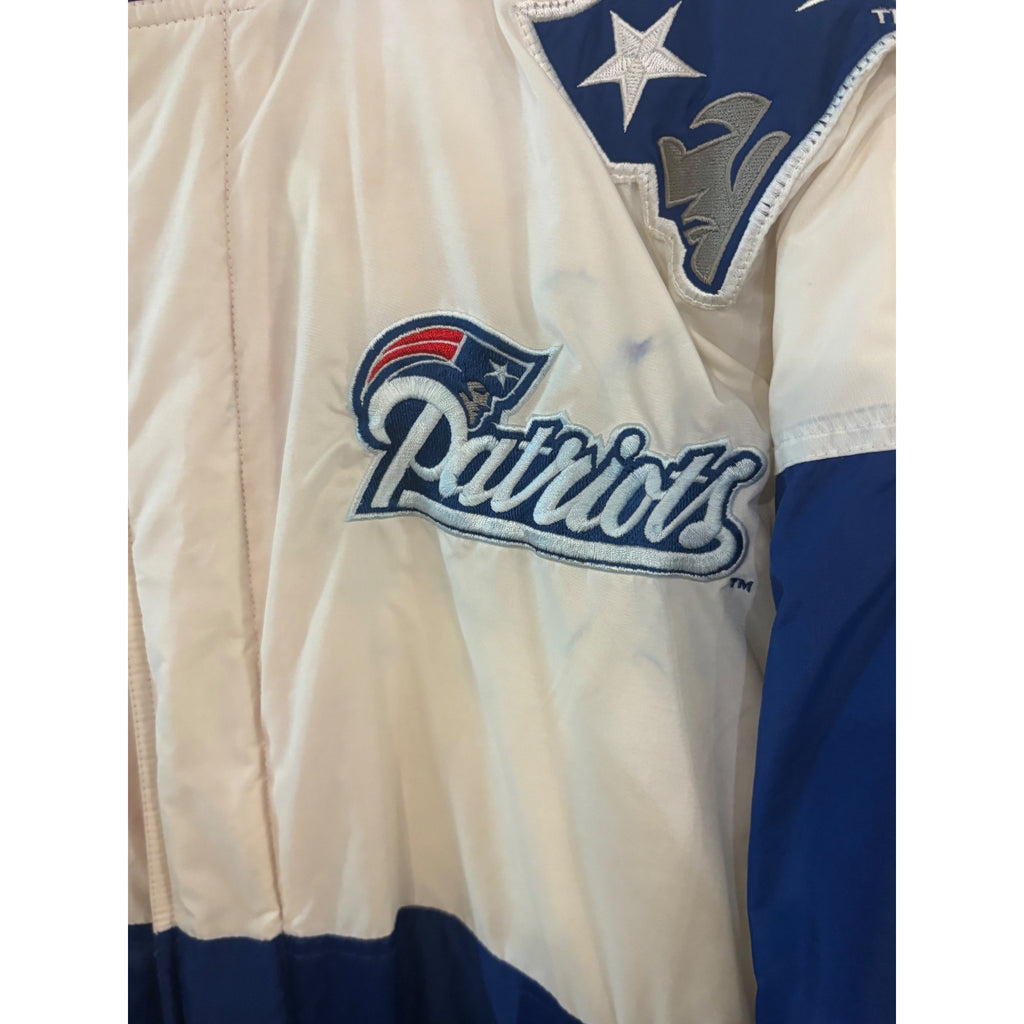 Vintage 90s Apex One New England Patriots NFL Pro Line Full Zip Puffer Jacket XL