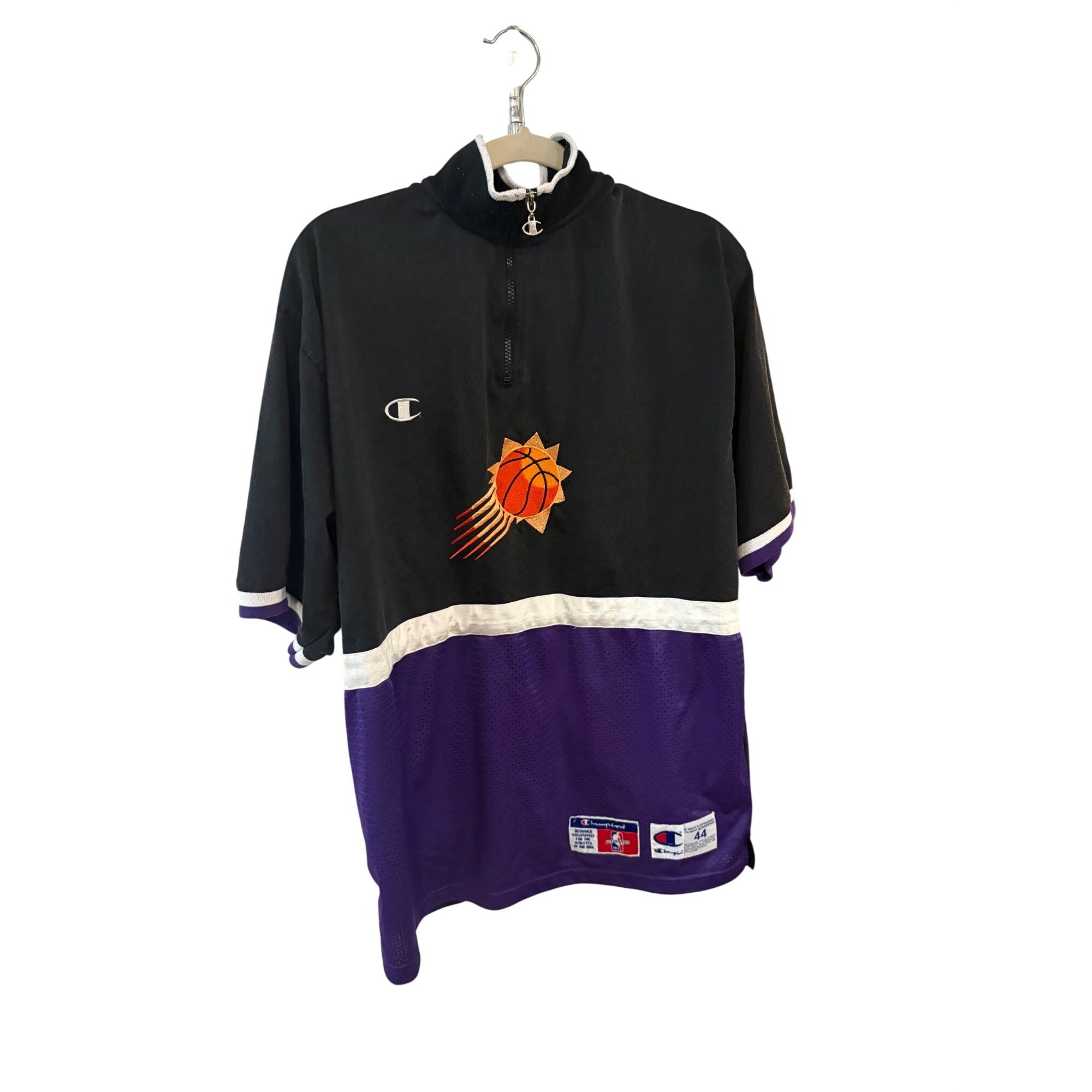 Vintage 90s Champion Phoenix Suns NBA Authentic Shooting Warm Up Shirt Men's 44