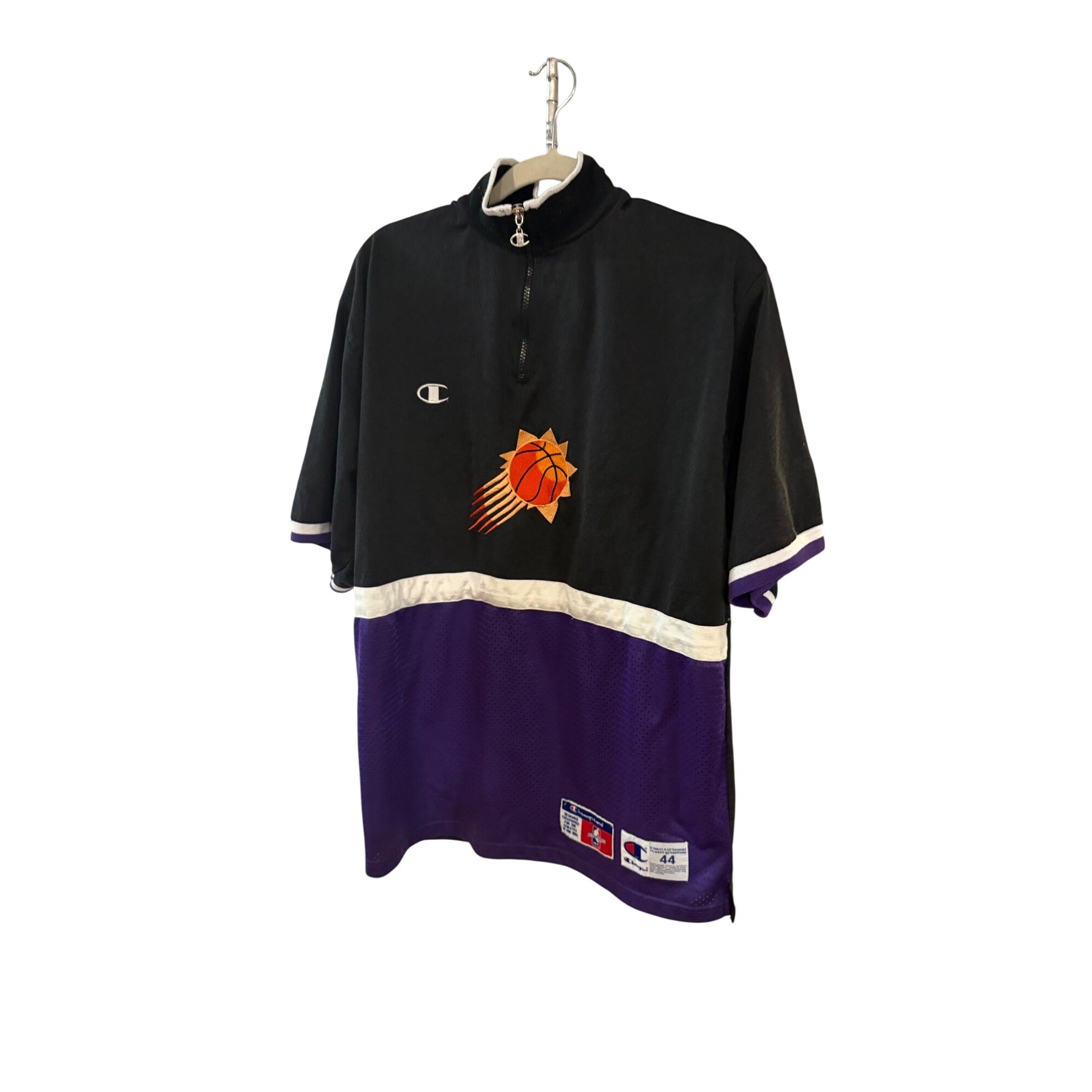 Vintage 90s Champion Phoenix Suns NBA Authentic Shooting Warm Up Shirt Men's 44