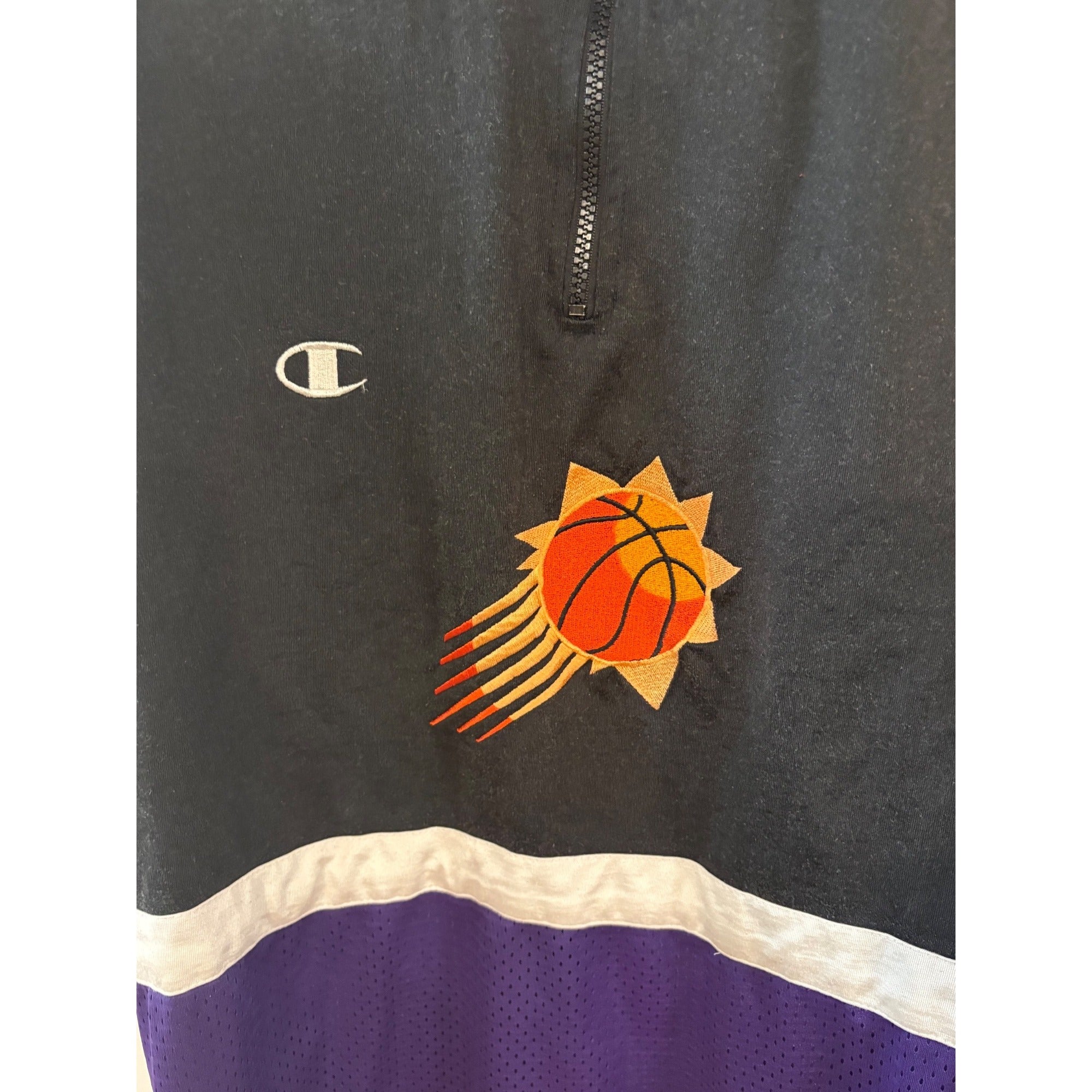 Vintage 90s Champion Phoenix Suns NBA Authentic Shooting Warm Up Shirt Men's 44