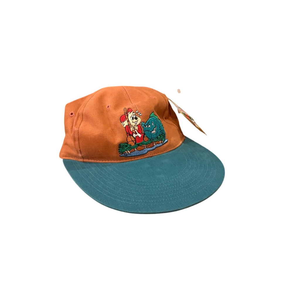 Vintage 90s American Needle Alvin & The Chipmunks Fishing Strapback Hat NWT