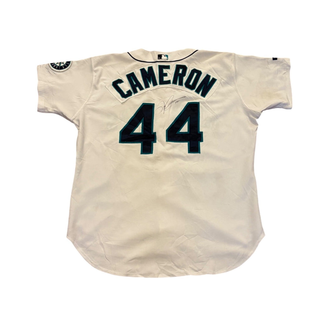 Game Worn Russell Athletic 2000 Seattle Mariners Mike Cameron #44 Signed Jersey