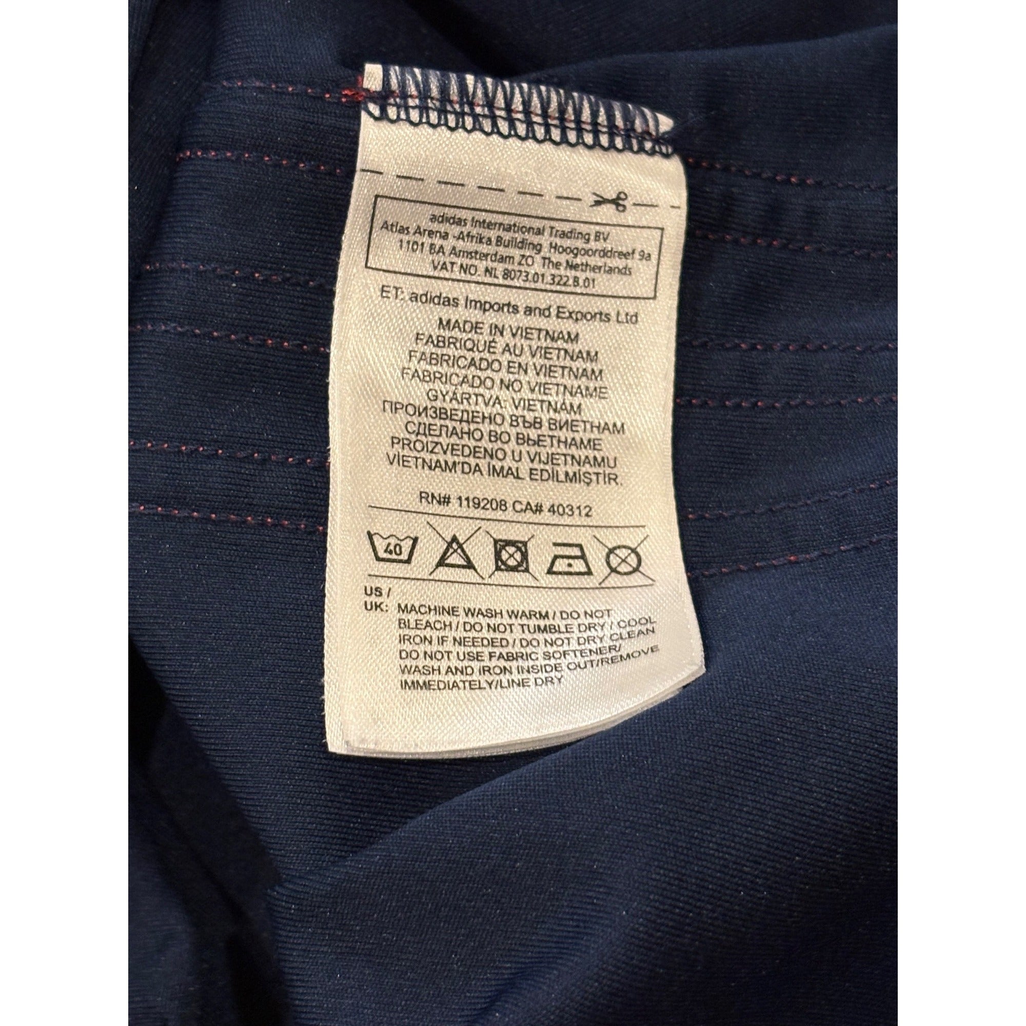 Adidas 2016 New England Revolution Home Kit MLS Soccer Jersey Blue Men's XL