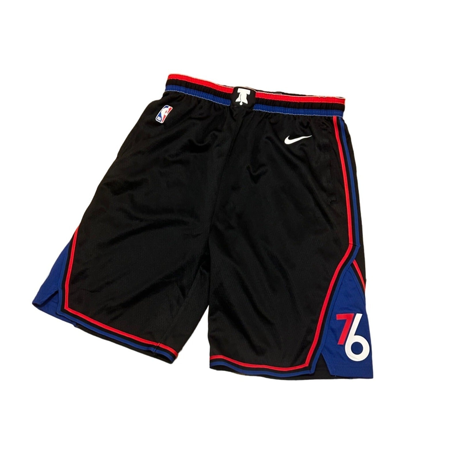 Nike Dri-Fit Philadelphia 76ers NBA Authentics Youth Basketball Shorts Size XL