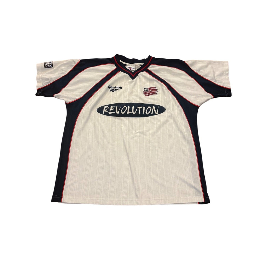 Vintage Reebok 1997-1998 New England Revolution Away Kit MLS Soccer Jersey Large
