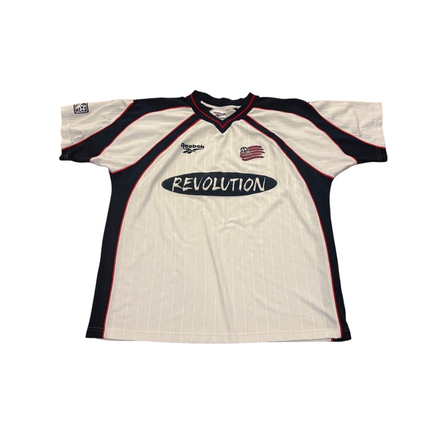 Vintage Reebok 1997-1998 New England Revolution Away Kit MLS Soccer Jersey Large