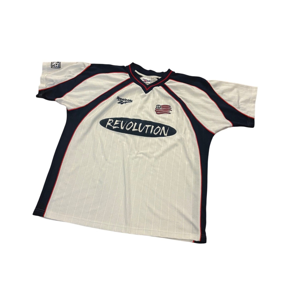 Vintage Reebok 1997-1998 New England Revolution Away Kit MLS Soccer Jersey Large