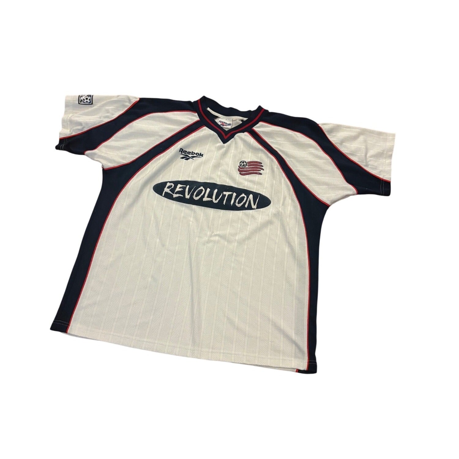 Vintage Reebok 1997-1998 New England Revolution Away Kit MLS Soccer Jersey Large