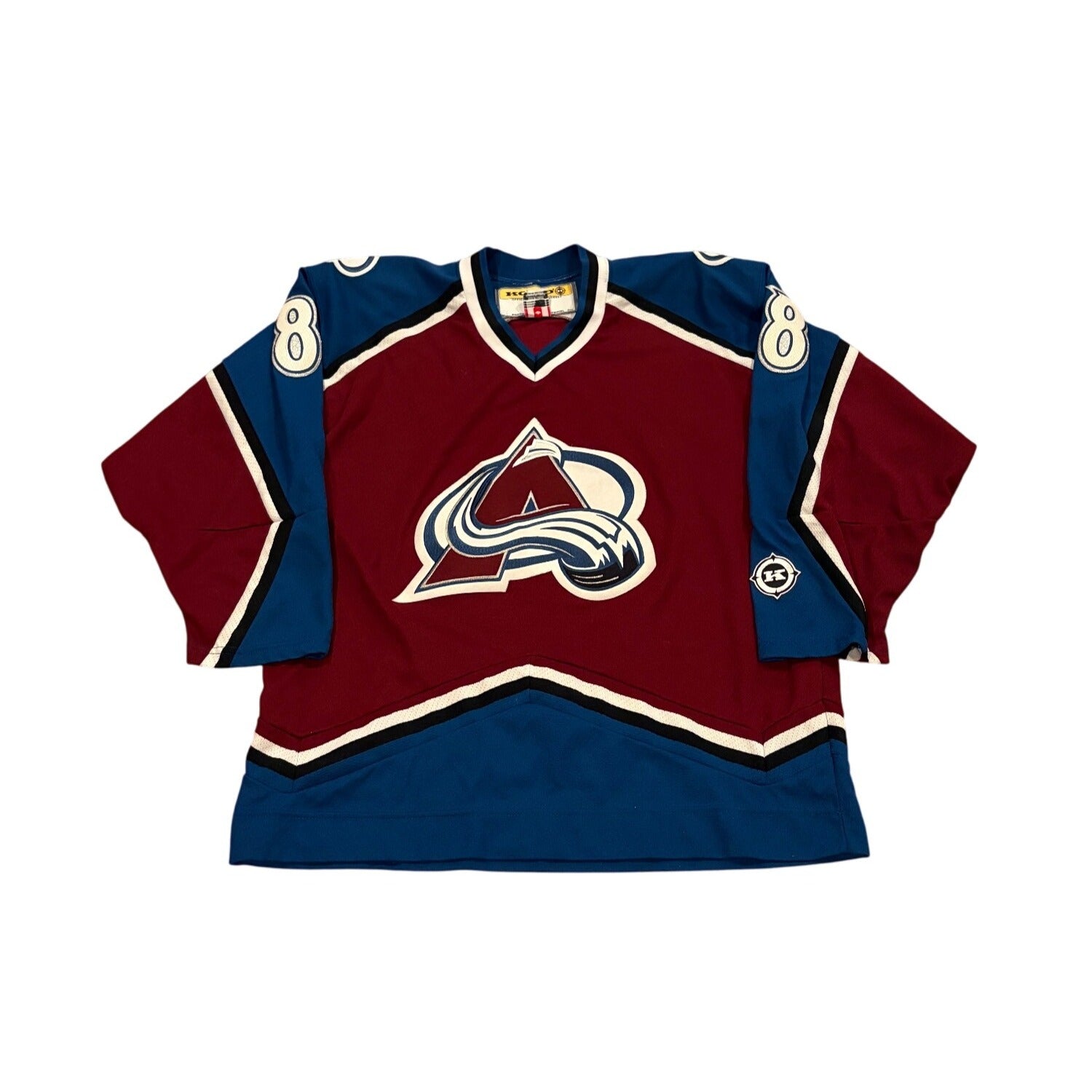 Rare Vintage KOHO Colorado Avalanche Teemu Selanne #8 NHL Hockey Jersey Men's L