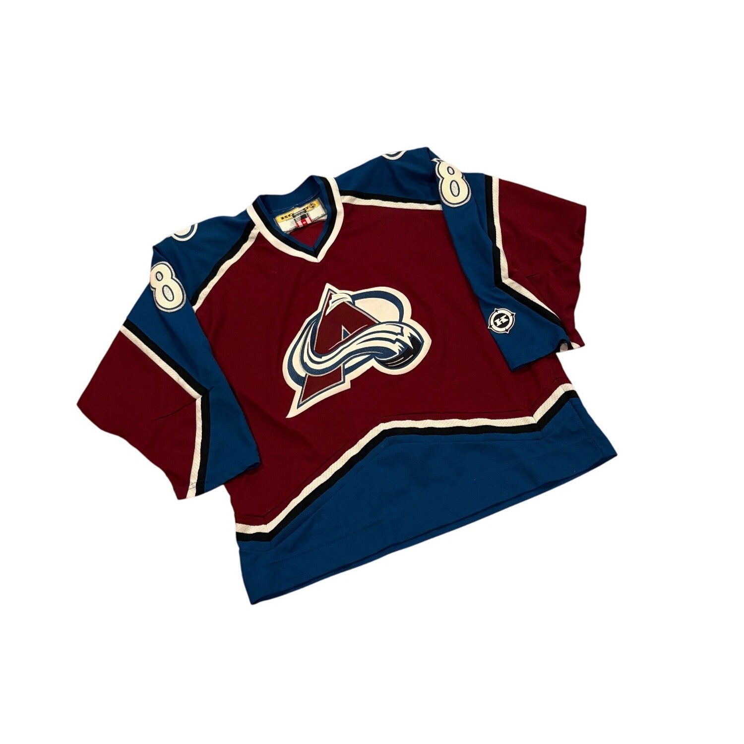 Rare Vintage KOHO Colorado Avalanche Teemu Selanne #8 NHL Hockey Jersey Men's L