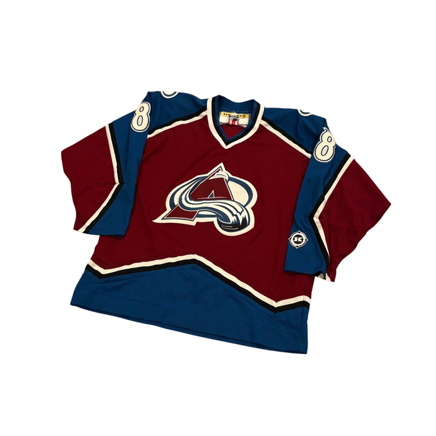Rare Vintage KOHO Colorado Avalanche Teemu Selanne #8 NHL Hockey Jersey Men's L