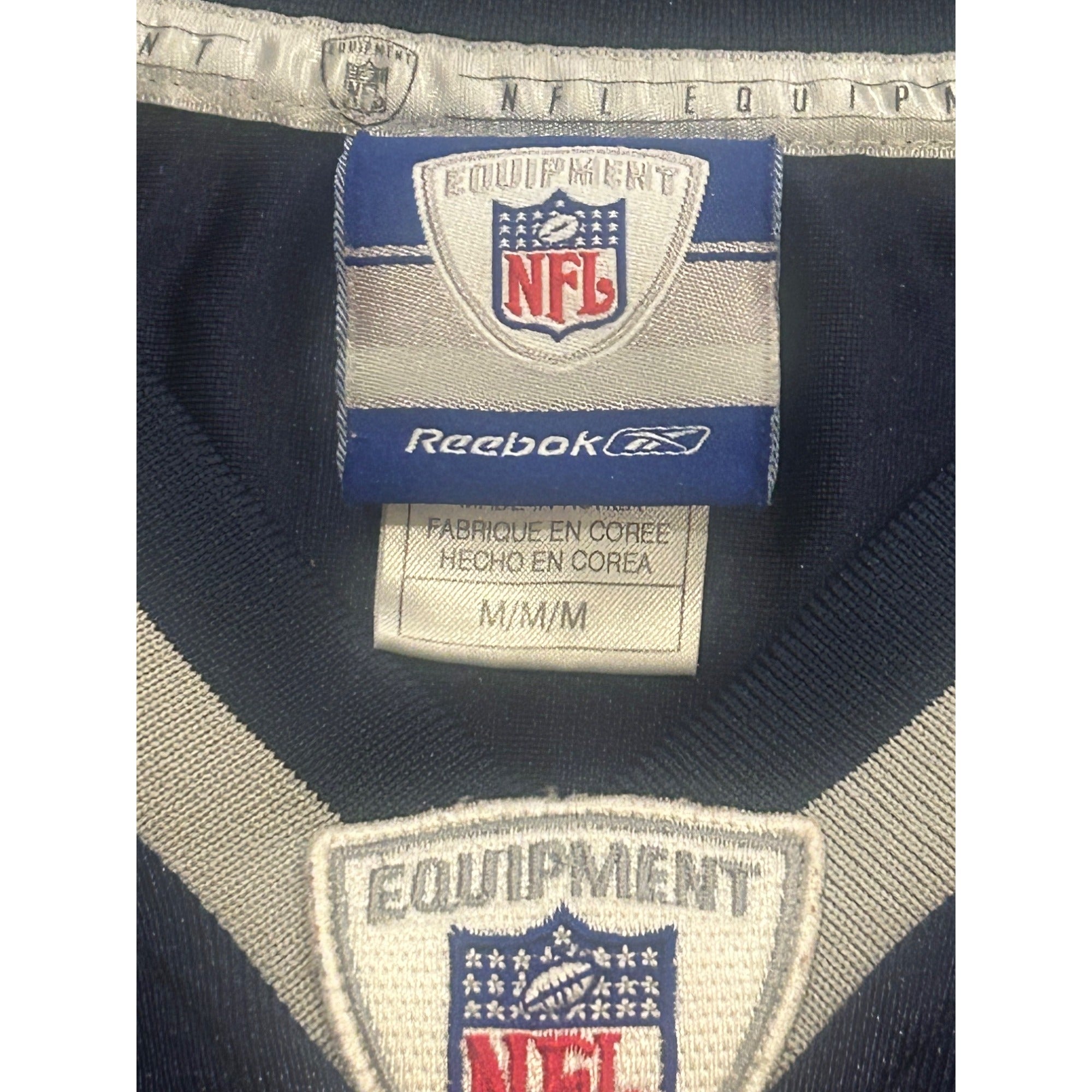 Reebok New England Patriots Corey Dillion #28 Blue NFL Football Jersey Men's M
