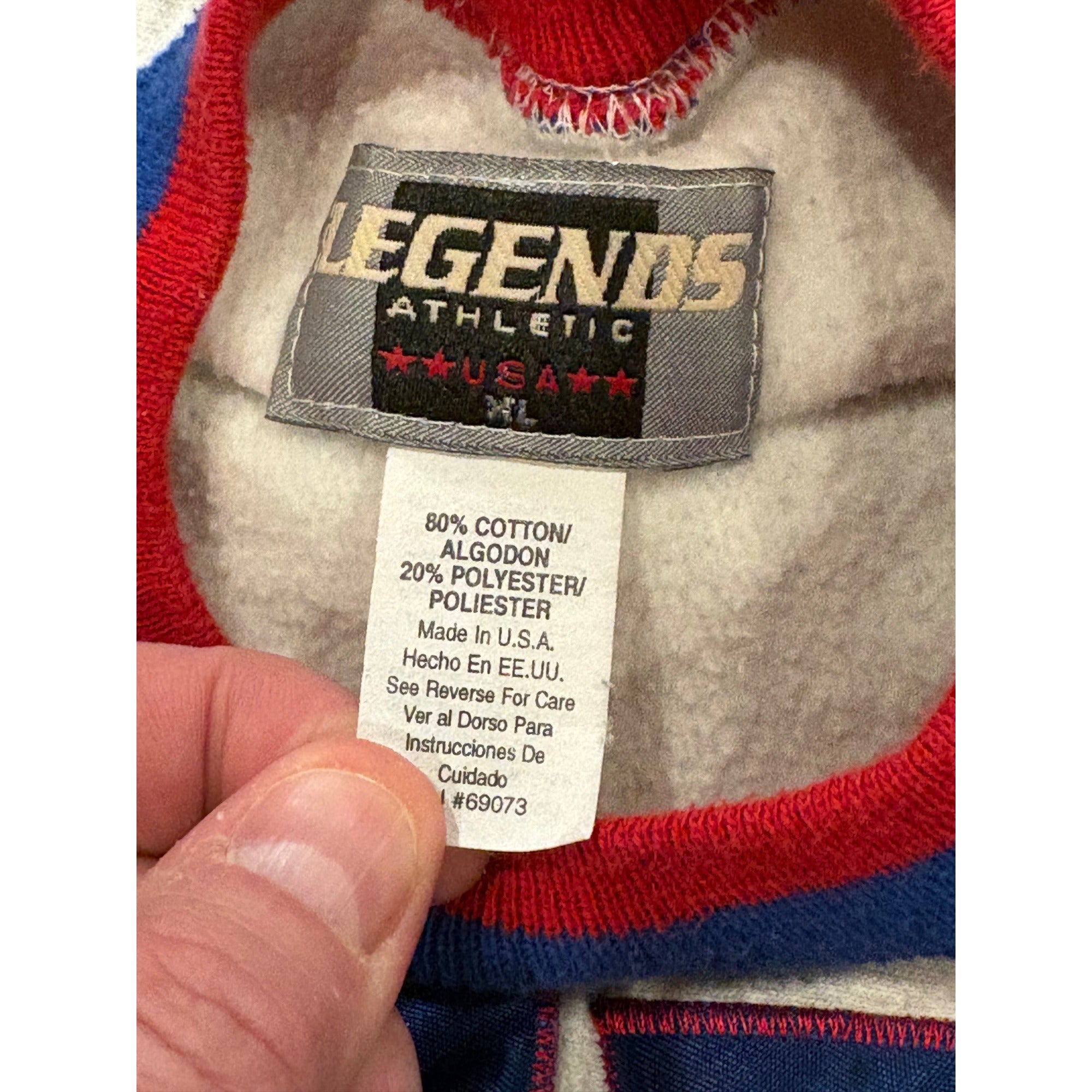 Vintage 90s Legends New York Rangers NHL Spell Out Crewneck Sweatshirt Men's XL