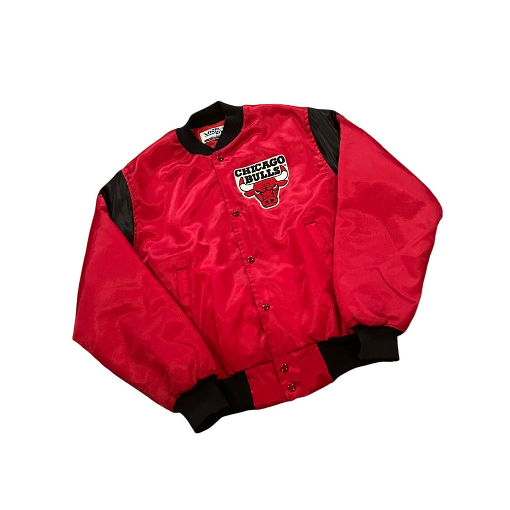 Vintage 1990's Chicago Bulls NBA Chalkline Satin Jacket Men's Small