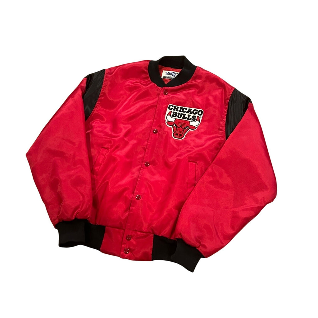 Vintage 1990's Chicago Bulls NBA Chalkline Satin Jacket Men's Small