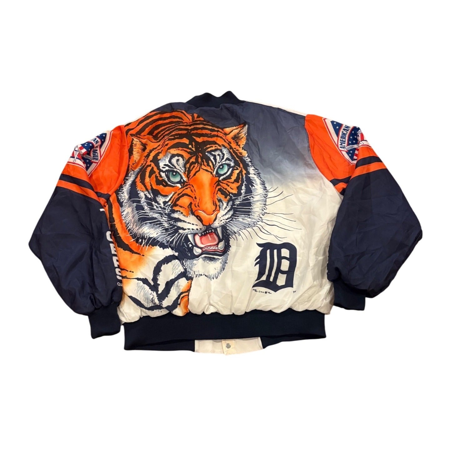 Vintage 1989 Rare Chalk Line Detroit Tigers MLB Fanimation Jacket Men's Size XL