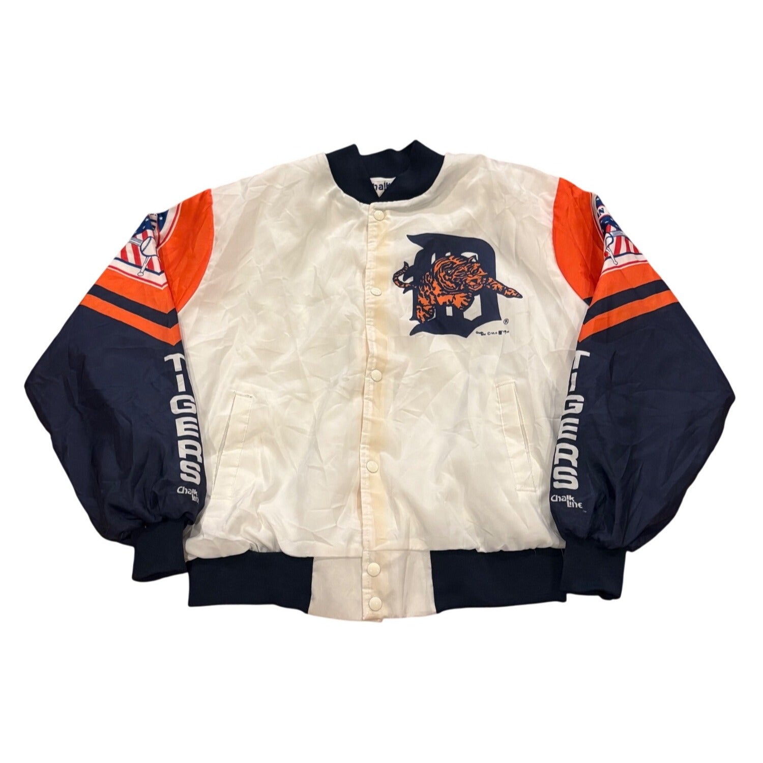 Vintage 1989 Rare Chalk Line Detroit Tigers MLB Fanimation Jacket Men's Size XL