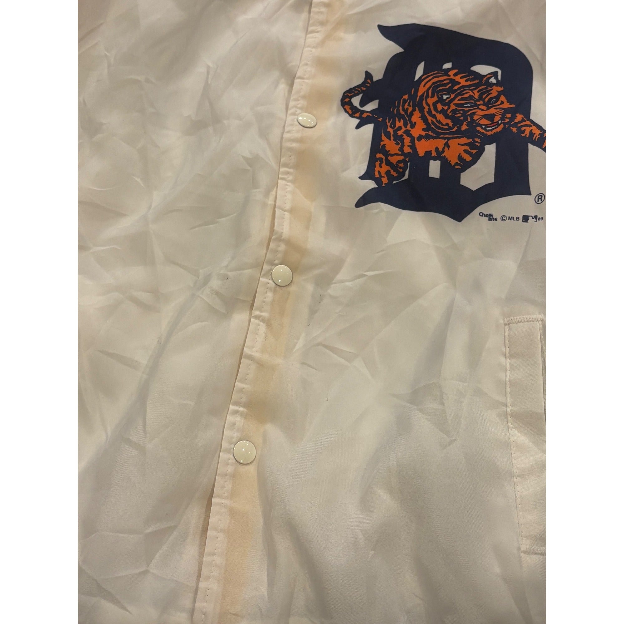 Vintage 1989 Rare Chalk Line Detroit Tigers MLB Fanimation Jacket Men's Size XL