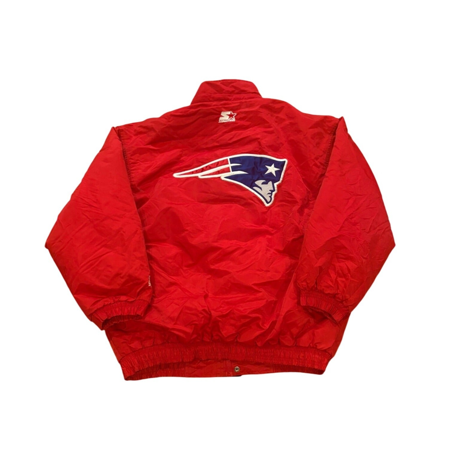 Vintage 90s Starter New England Patriots NFL Full Zip Puffer Jacket Men's XL