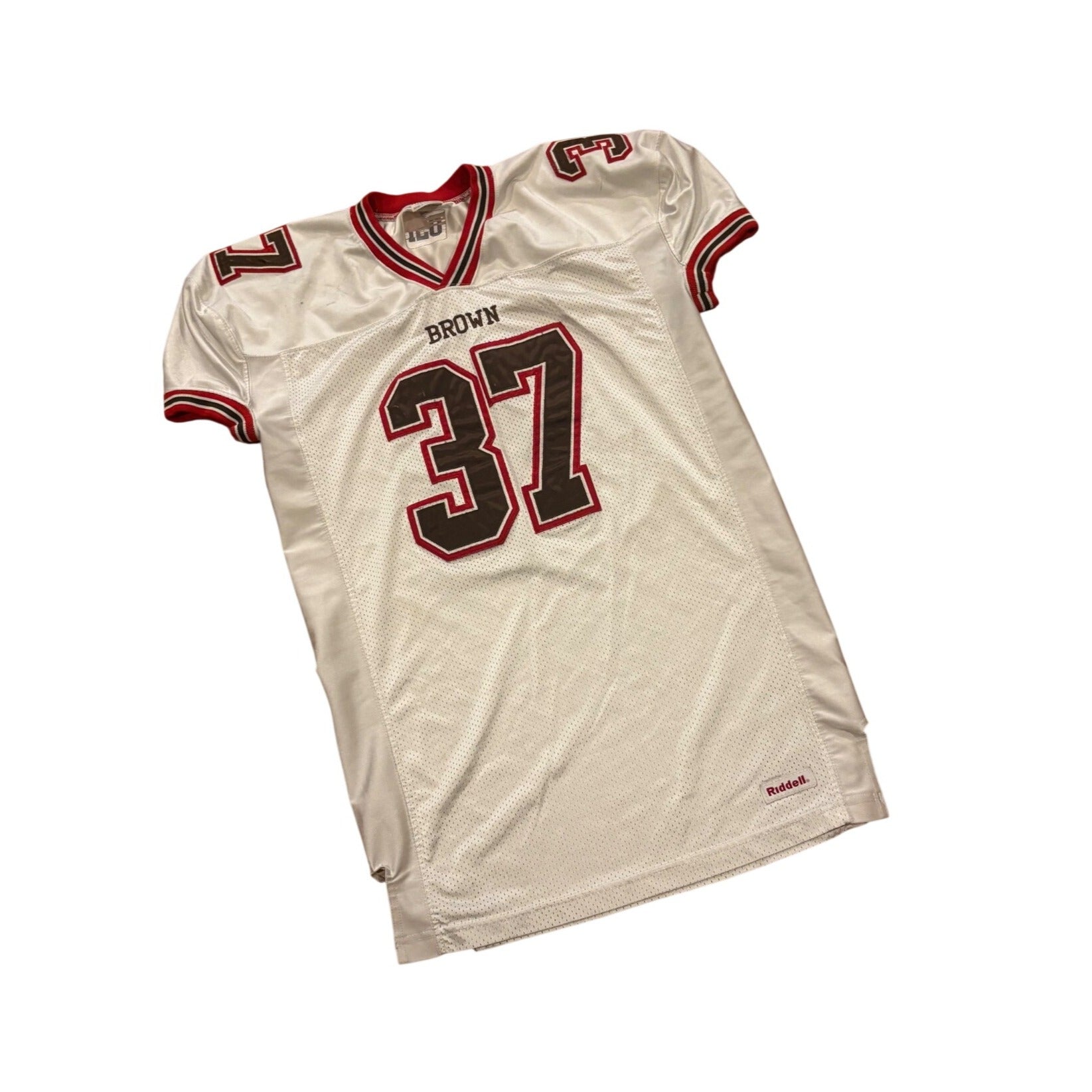 Vintage Riddell Brown University Bears #37 Game Worn Football Jersey