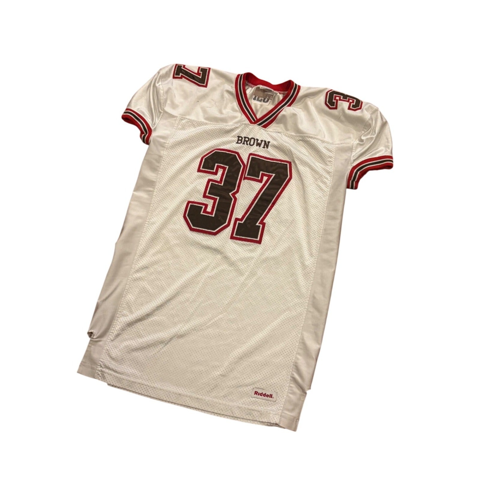 Vintage Riddell Brown University Bears #37 Game Worn Football Jersey