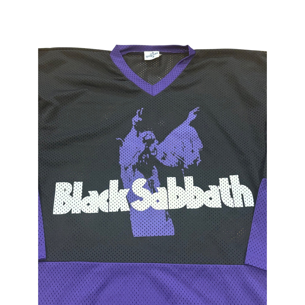 Vintage Black Sabbath Purple Hockey Jersey Large Cronies 90s Vol 4 Cross Wizard