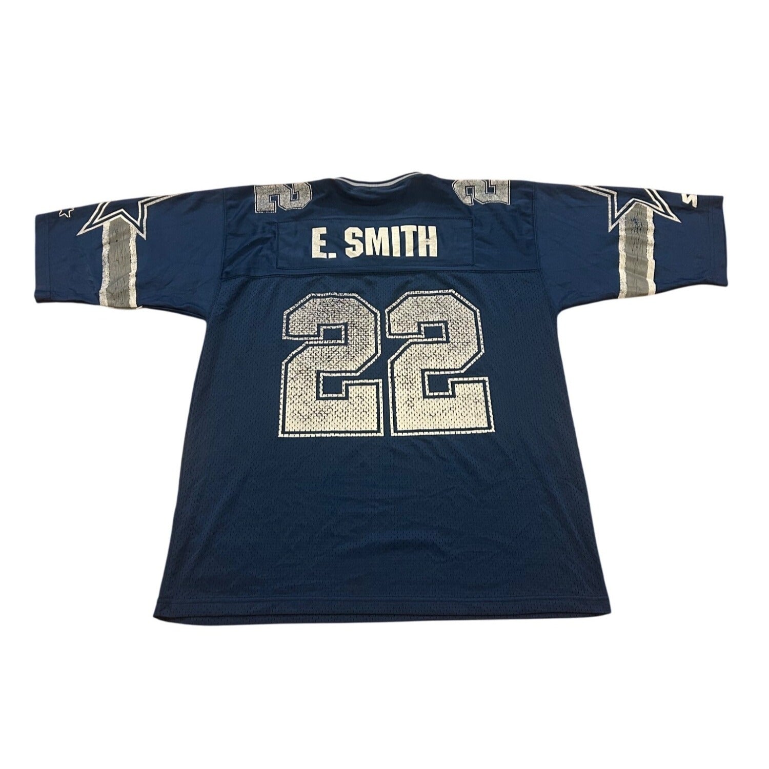 Vintage 1995 Starter Dallas Cowboys Emmitt Smith #22 Blue NFL Jersey Men's Large