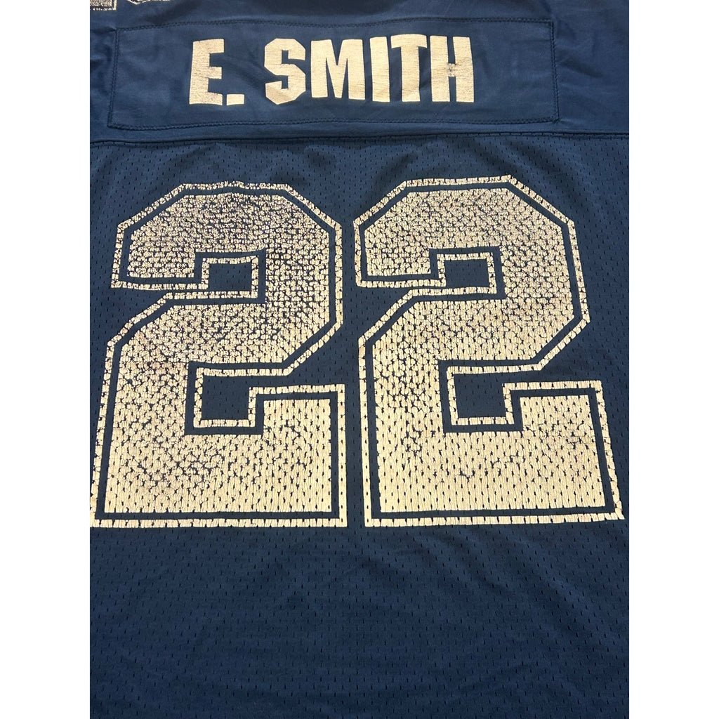 Vintage 1995 Starter Dallas Cowboys Emmitt Smith #22 Blue NFL Jersey Men's Large