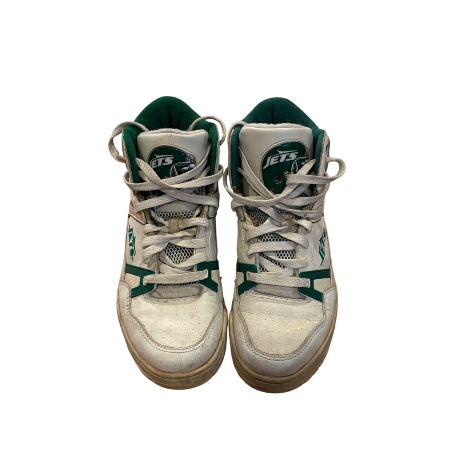Vintage Eastport Starter New York Jets Sneakers High Top Shoes Men's Size 8