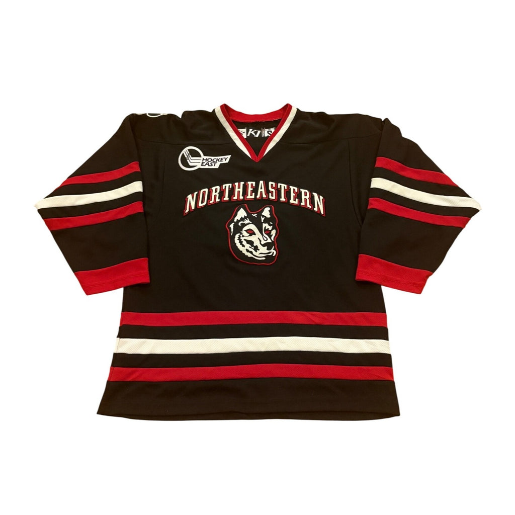 Northeastern Huskies NCAA Hockey Jersey K1 Hockey East Black Men's Small