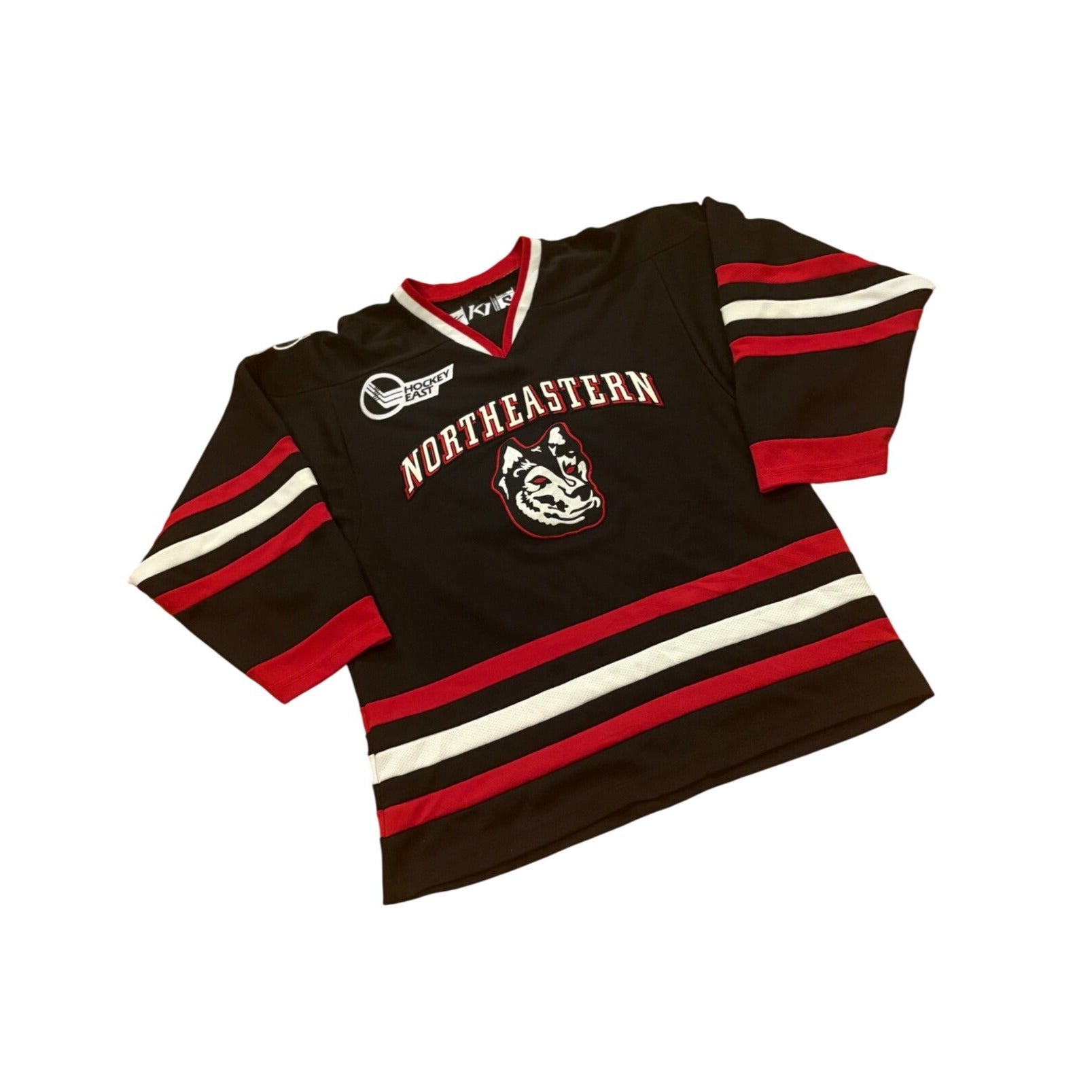 Northeastern Huskies NCAA Hockey Jersey K1 Hockey East Black Men's Small