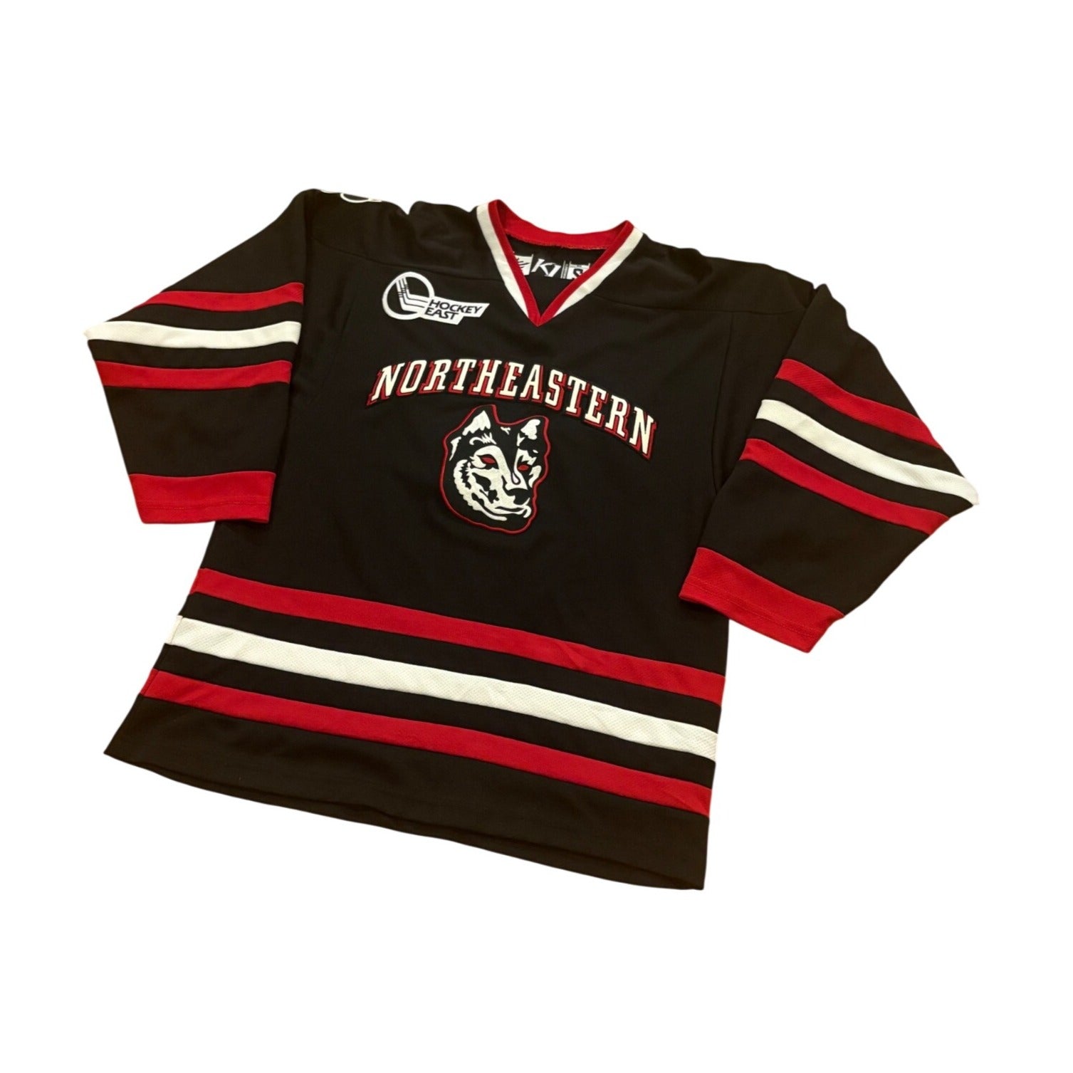 Northeastern Huskies NCAA Hockey Jersey K1 Hockey East Black Men's Small