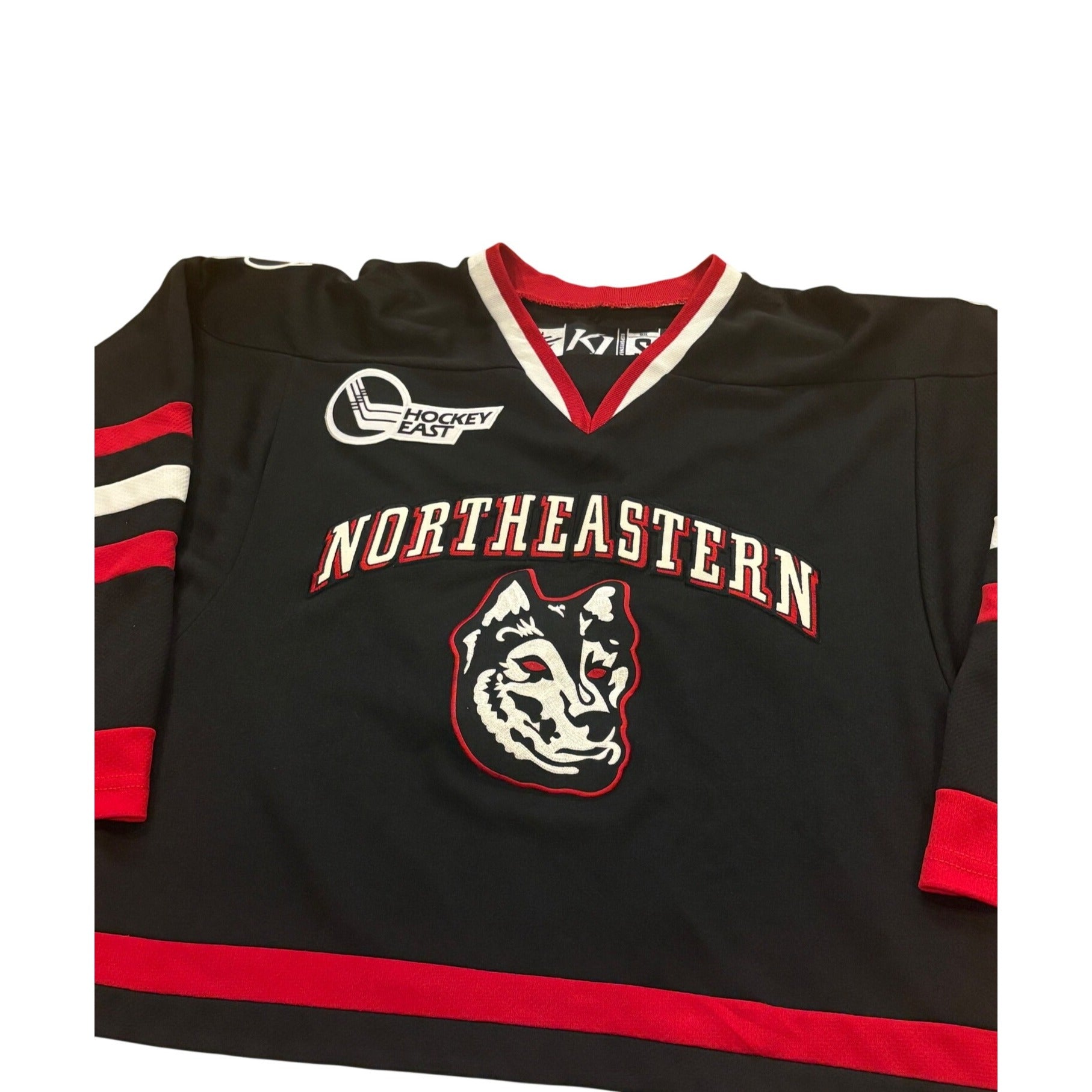 Northeastern Huskies NCAA Hockey Jersey K1 Hockey East Black Men's Small