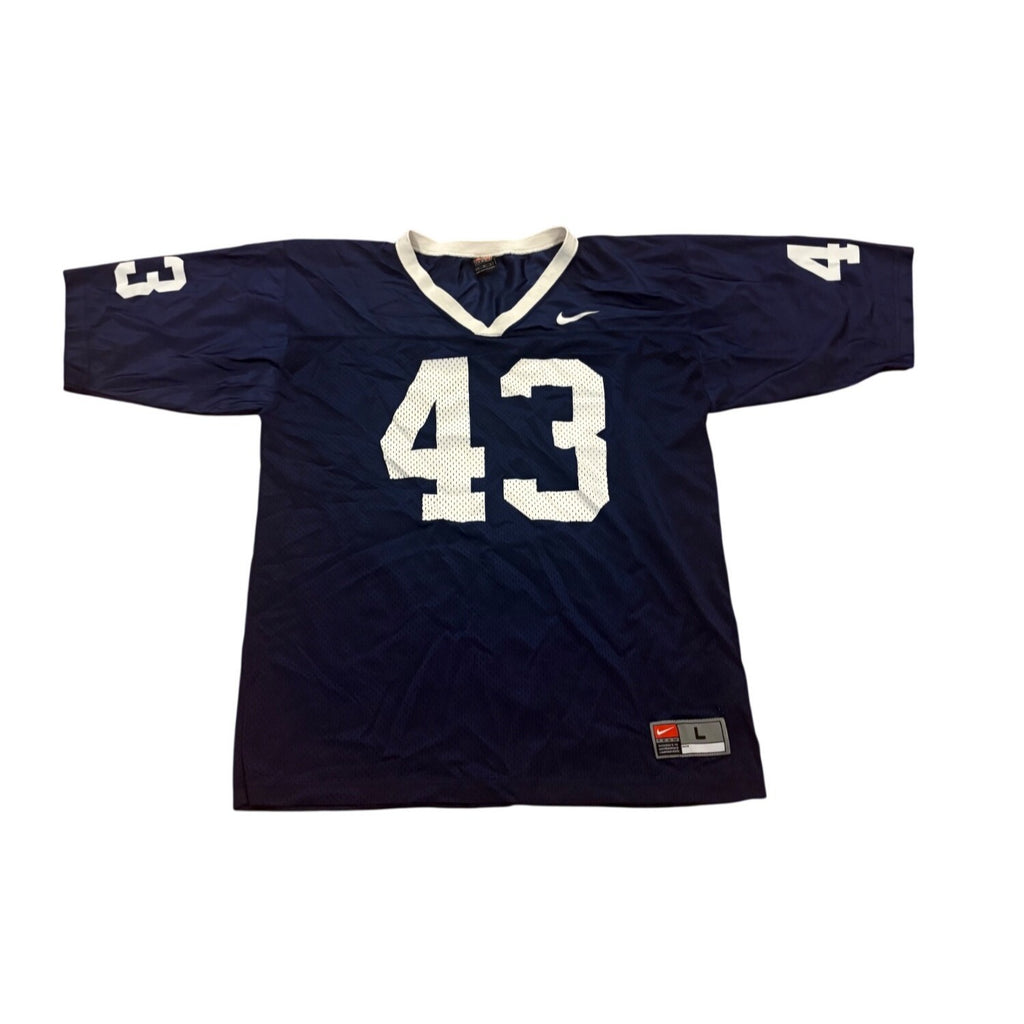 Nike Team Penn State Nittany Lions #43 NCAA Football Jersey Blue Men's Large