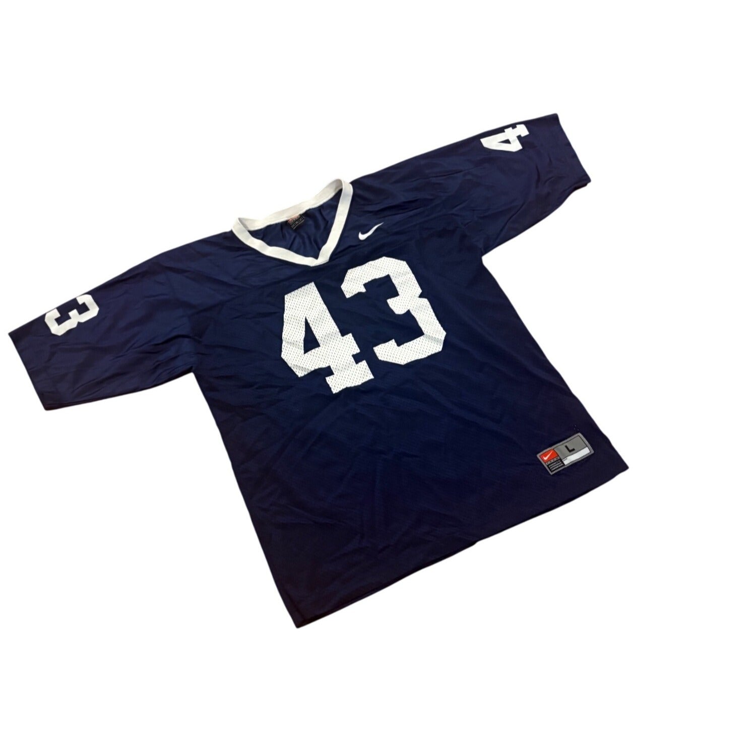 Nike Team Penn State Nittany Lions #43 NCAA Football Jersey Blue Men's Large