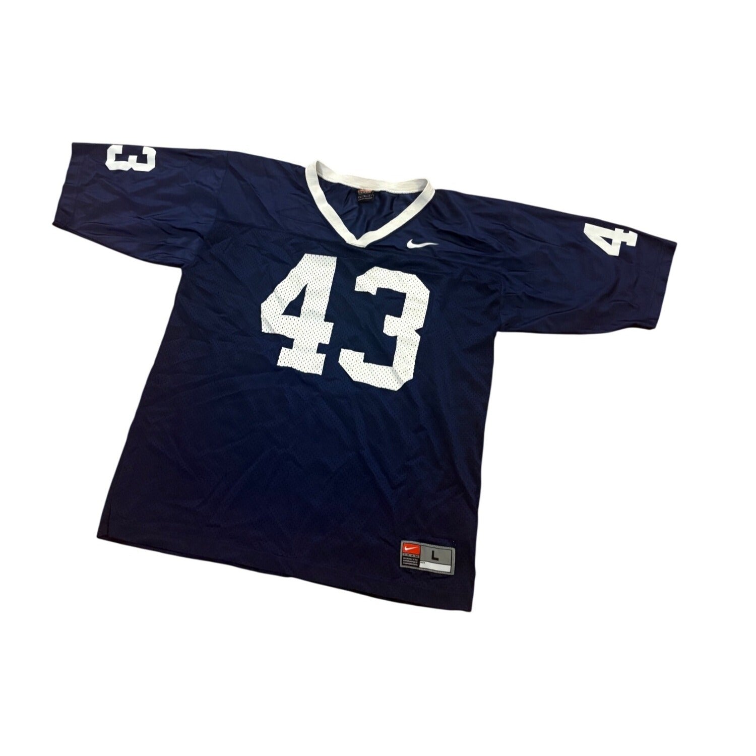 Nike Team Penn State Nittany Lions #43 NCAA Football Jersey Blue Men's Large
