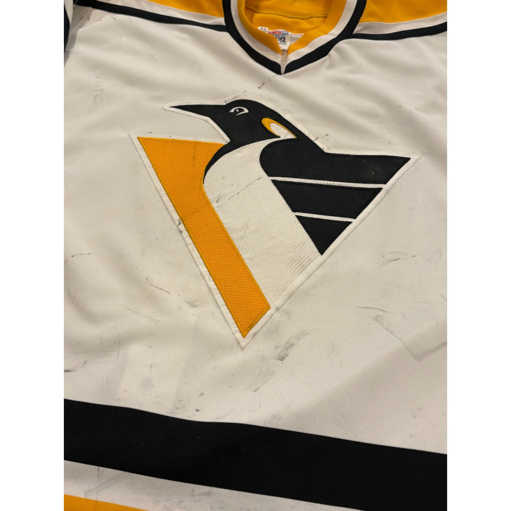 1994-95 CCM Pittsburgh Penguins Jim McKenzie #33 Game Worn NHL Jersey Size 56