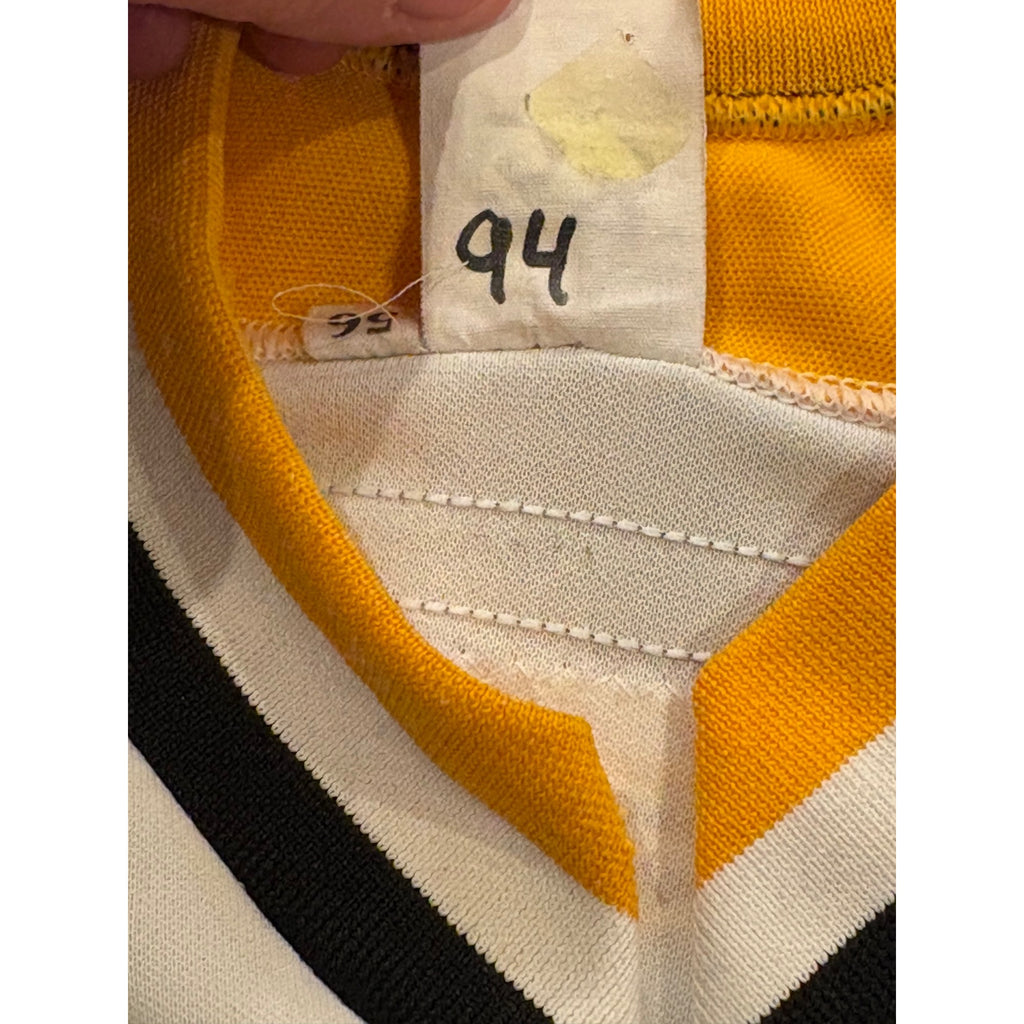 1994-95 CCM Pittsburgh Penguins Jim McKenzie #33 Game Worn NHL Jersey Size 56