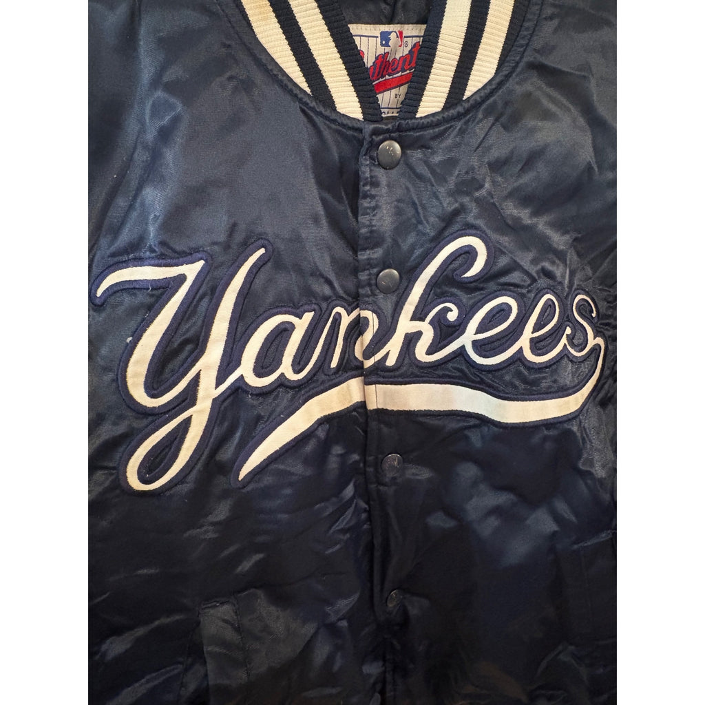Vintage Starter Diamond Collection New York Yankees Satin Jacket Youth Medium