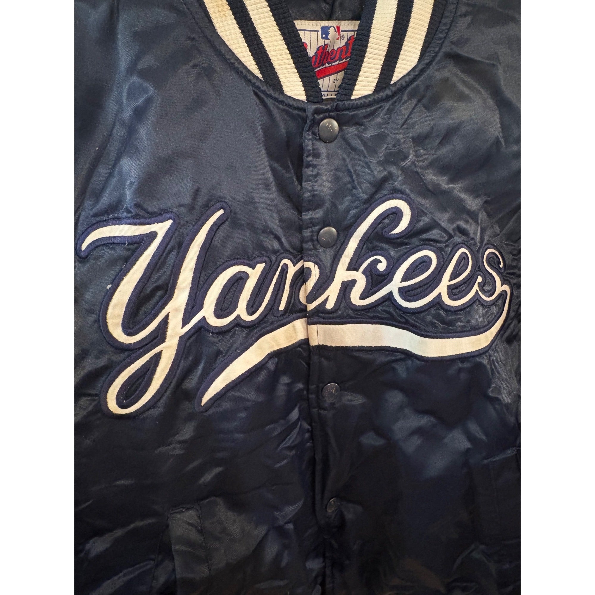 Vintage Starter Diamond Collection New York Yankees Satin Jacket Youth Medium