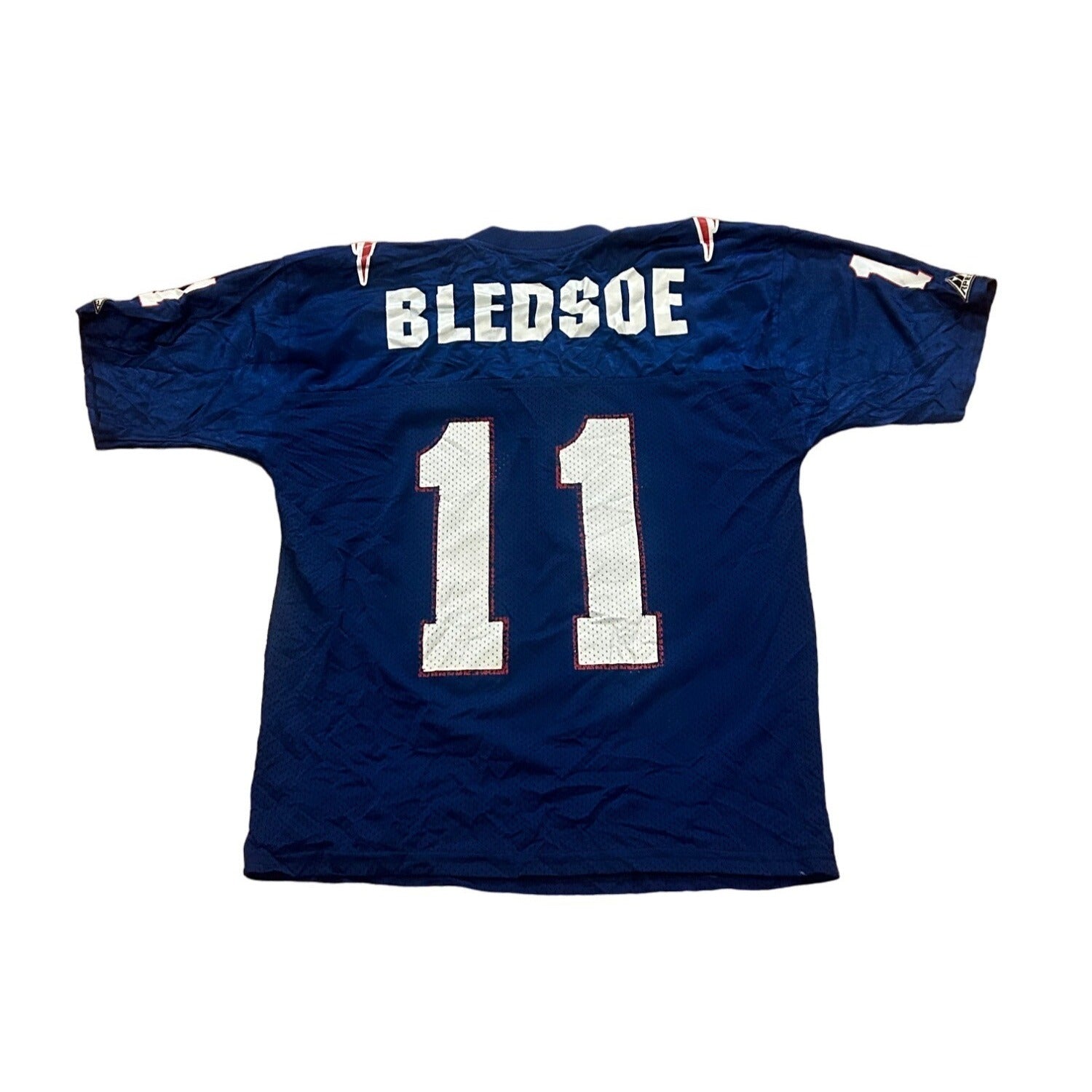 Vintage 1994 New England Patriots Drew Bledsoe #11 Home NFL Jersey Youth Large