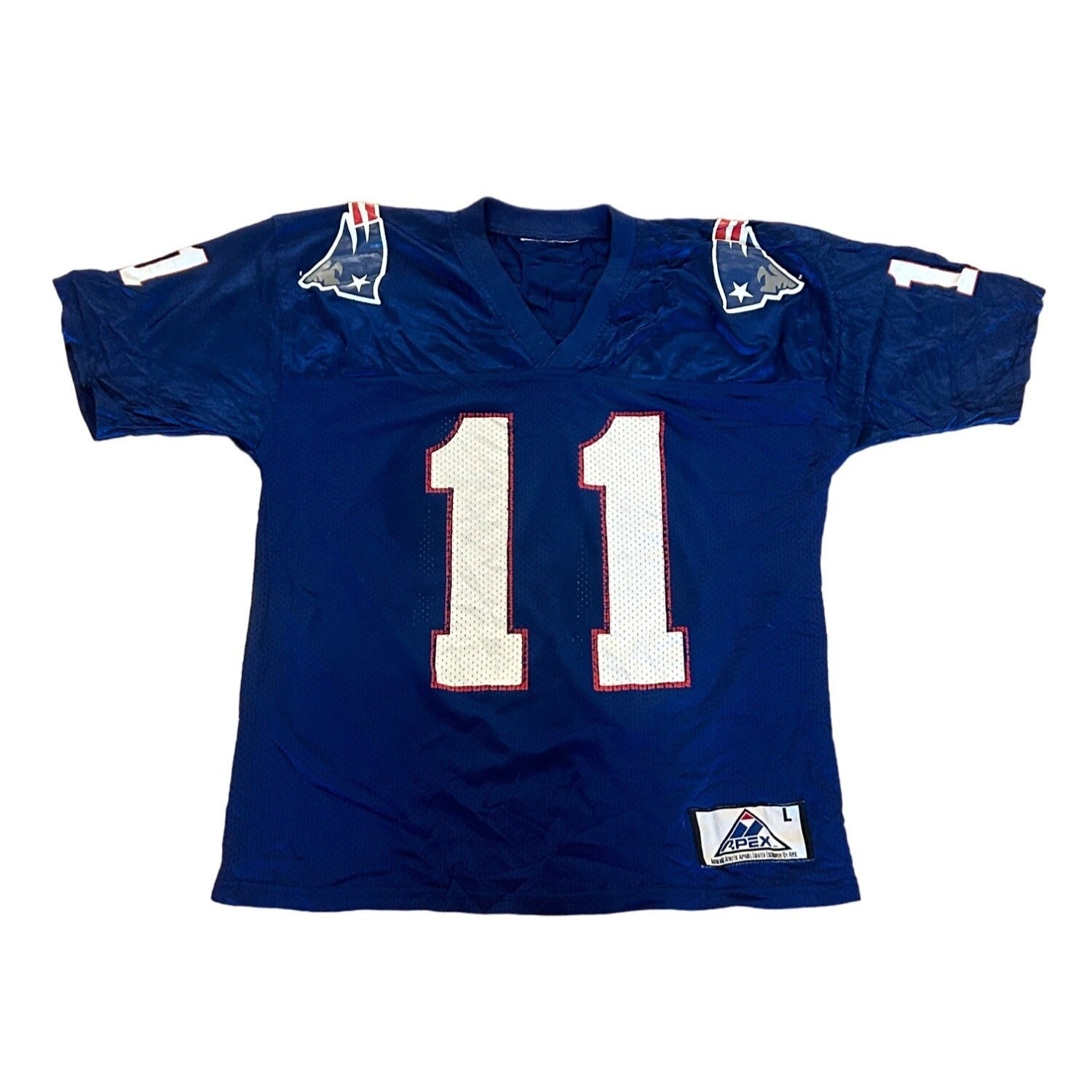 Vintage 1994 New England Patriots Drew Bledsoe #11 Home NFL Jersey Youth Large