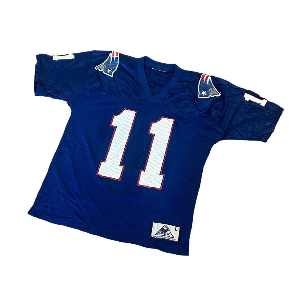 Vintage 1994 New England Patriots Drew Bledsoe #11 Home NFL Jersey Youth Large