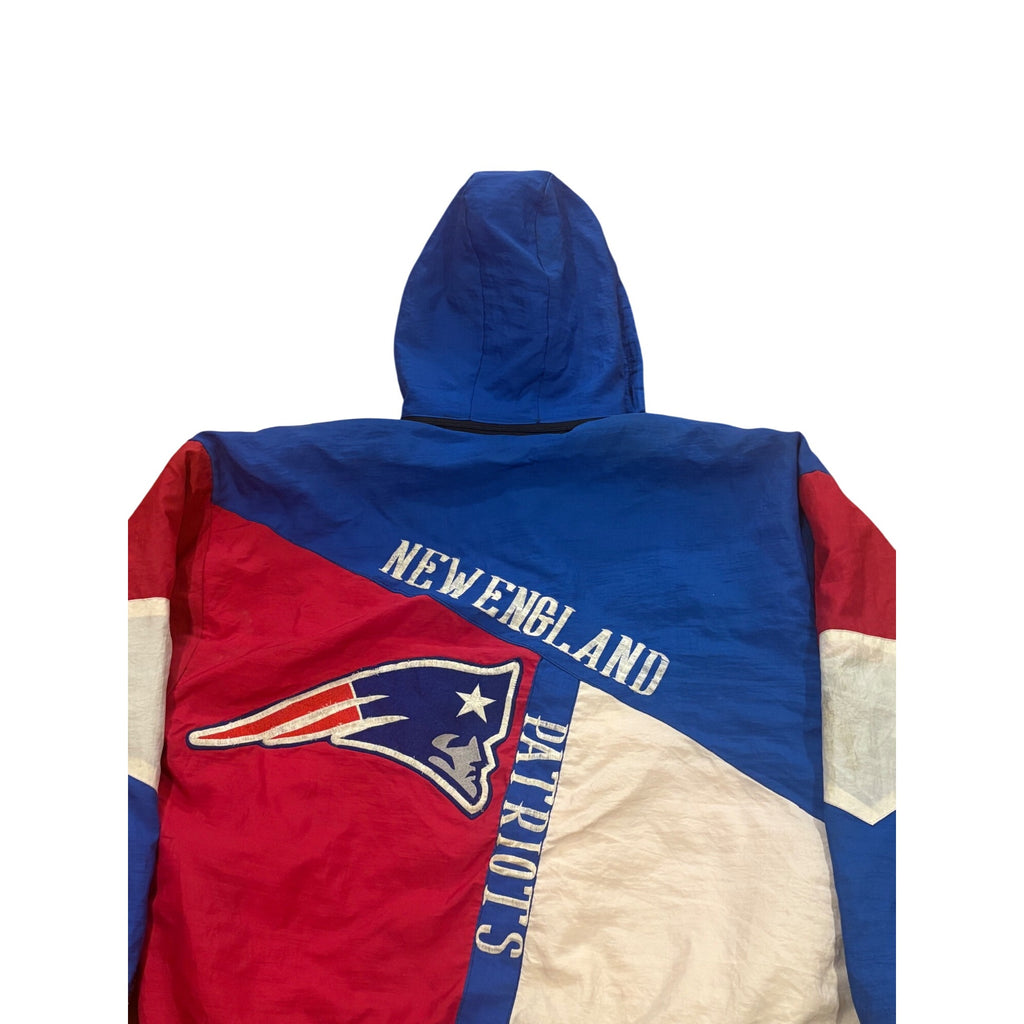 Vintage 90s Starter New England Patriots NFL Hooded Puffer Jacket Men's XL